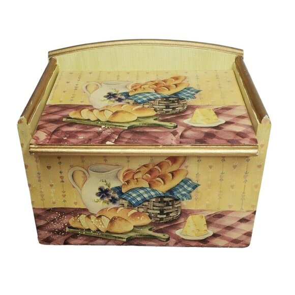 Anister Gift Inc Wooden Storage Open & Close Lid Mini Storage Box Kitchen Décor - Picture 1 of 12